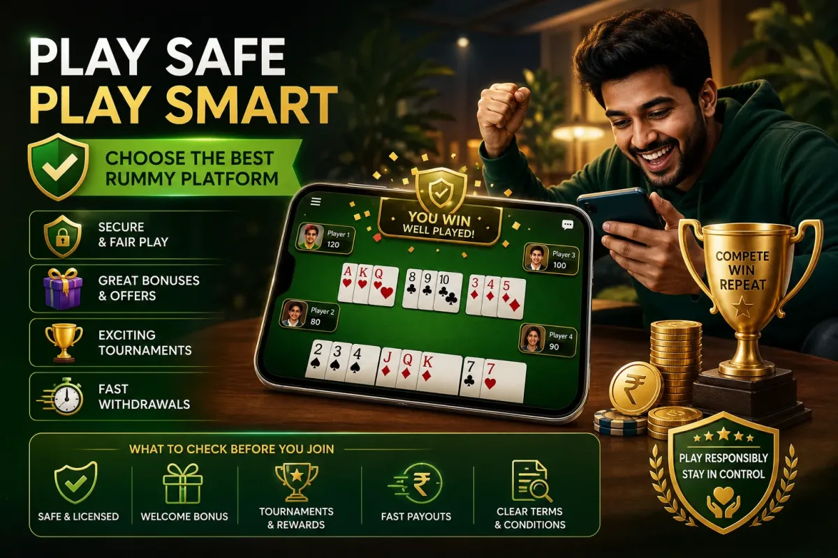 Top rummy platforms in India for cash and practise games — features, safety and payouts